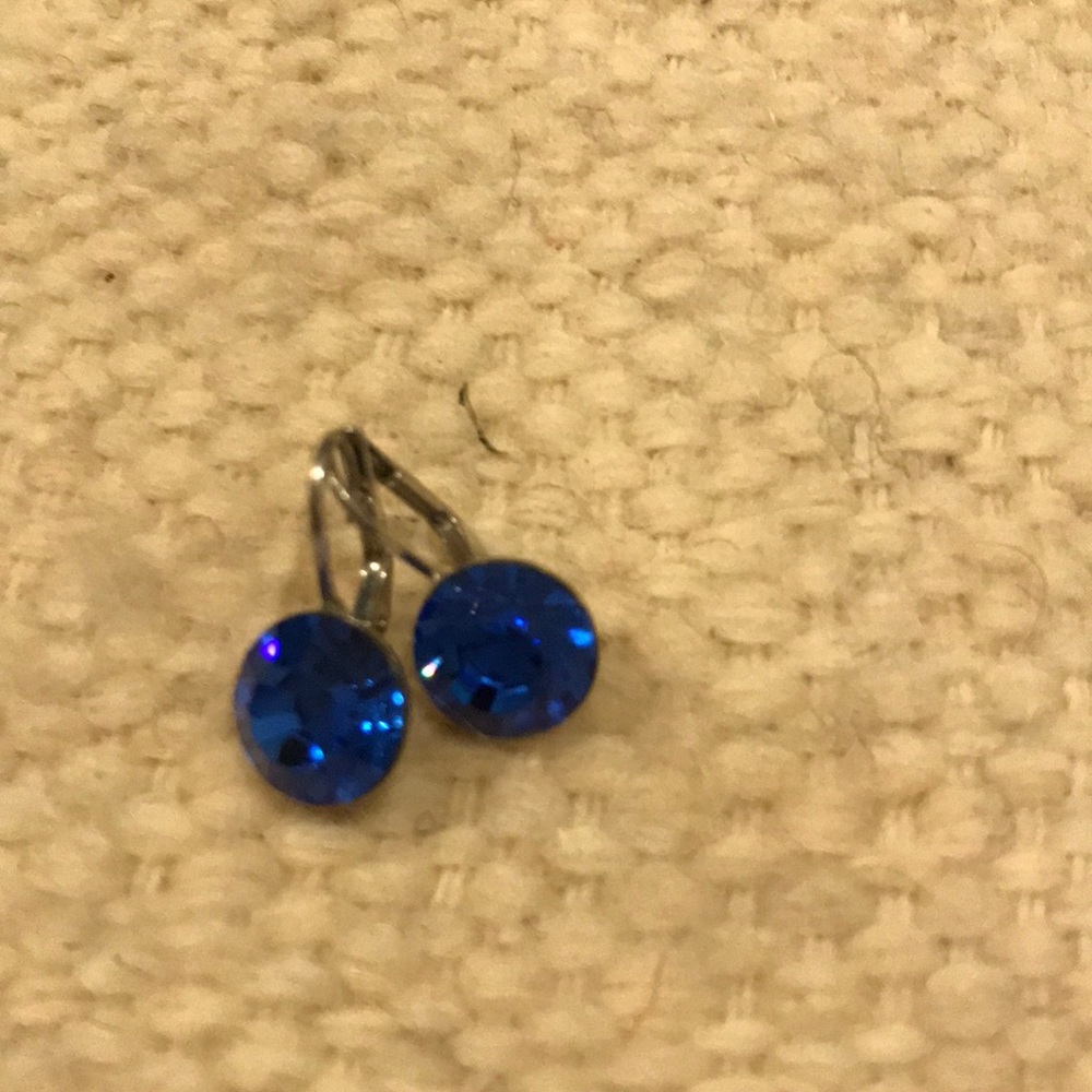Blue Crystal Earrings